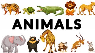 Animals name |English Vocabulary | Animals for kids | learn animals in English