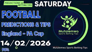 FOOTBALL PREDICTIONS TODAY 14/02/2026 PREDICTIONS TODAY|BETTING TIPS, #betting@sports betting tips