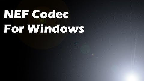 Nikon Codec For Windows