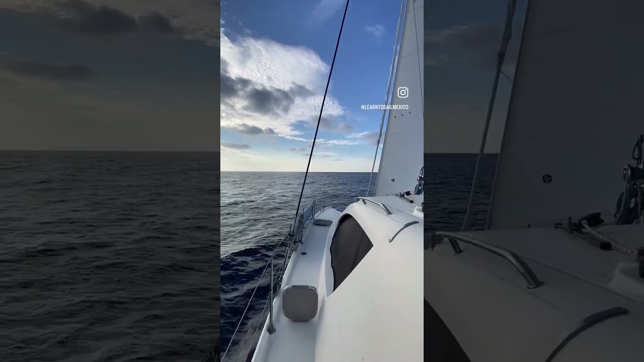 ⁣1300 nm delivery of a Leopard 38 catamaran over 13 days continuous at sea