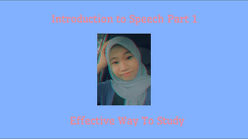 Activity 04 - Introduction to Speech 1 for Airil Haimi @ Teech