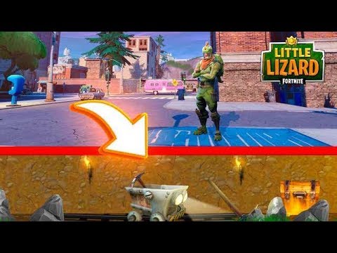 battle royale fortnite weapon SECRET TUNNELS FOUND under Tilted Towers!