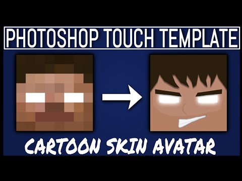 Cartoon Skin Avatar for Android/ios [Free Photoshop Touch Template]