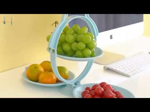 Розкладна підставка для фруктів CorstallCove, рожева, видео 1