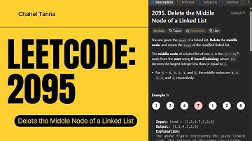 Delete Middle Node in a Linked List | LeetCode #2095 | Explanation in English