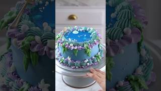 Making Another Little Mermaid Cake 🧜🏾‍♀️ #shorts #cake