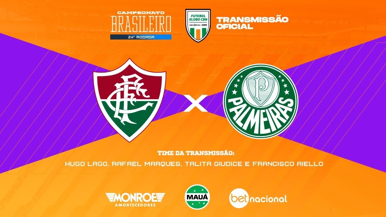 Confira como foi a trasmissão da Jovem Pan do jogo entre Palmeiras e  Fluminense