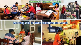 Indian Middleclass Family Sunday Vlog | Mom Busy Morning Tea to Afternoon Simple Lunch | Sunday Vlog