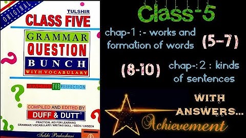 Duff and dutt class-5 Chapters1 & 2 (page- 5-7 & 8-10) #duff&dutt #questionbunch #class5 #target2023