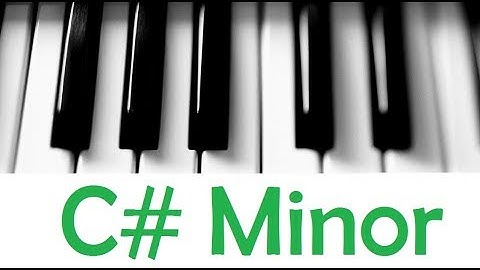 C# Minor Scale & Chords [All Scales & Chords Tutorial #18]