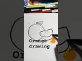 How to Draw an Orange Easily#art #shortsfeed #shortsviral #youtubeshorts