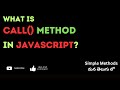 50.What is call() method in JavaScript? | How to use it? #weekendcodingintelugu