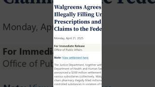 Walgreens Hit With MASSIVE Drug Settlement After Breaking The Law
