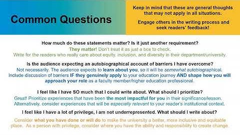 Online Resource: Diversity Statements (Part 3)