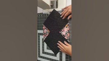 Quick and Easy Drawstring Pouch 👝👜 #shorts #diy #handmade