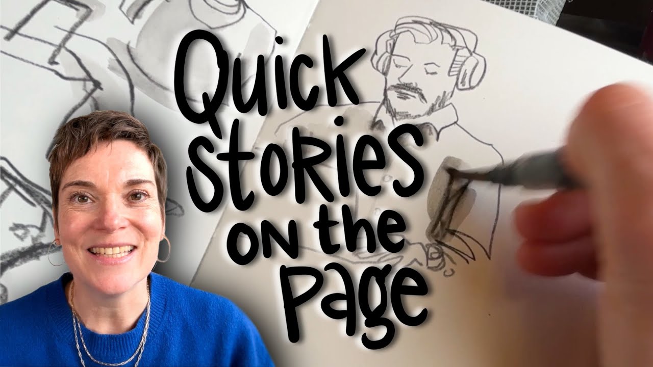 Люди делают зарисовки на ходу