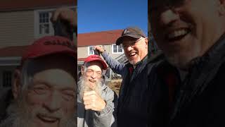 Mark flexing on his buddy, Bob