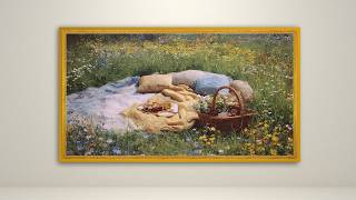 Impressionist Picnic | Gold Frame TV Art | 3 Hours of 4K Vintage Painting screenshot 1