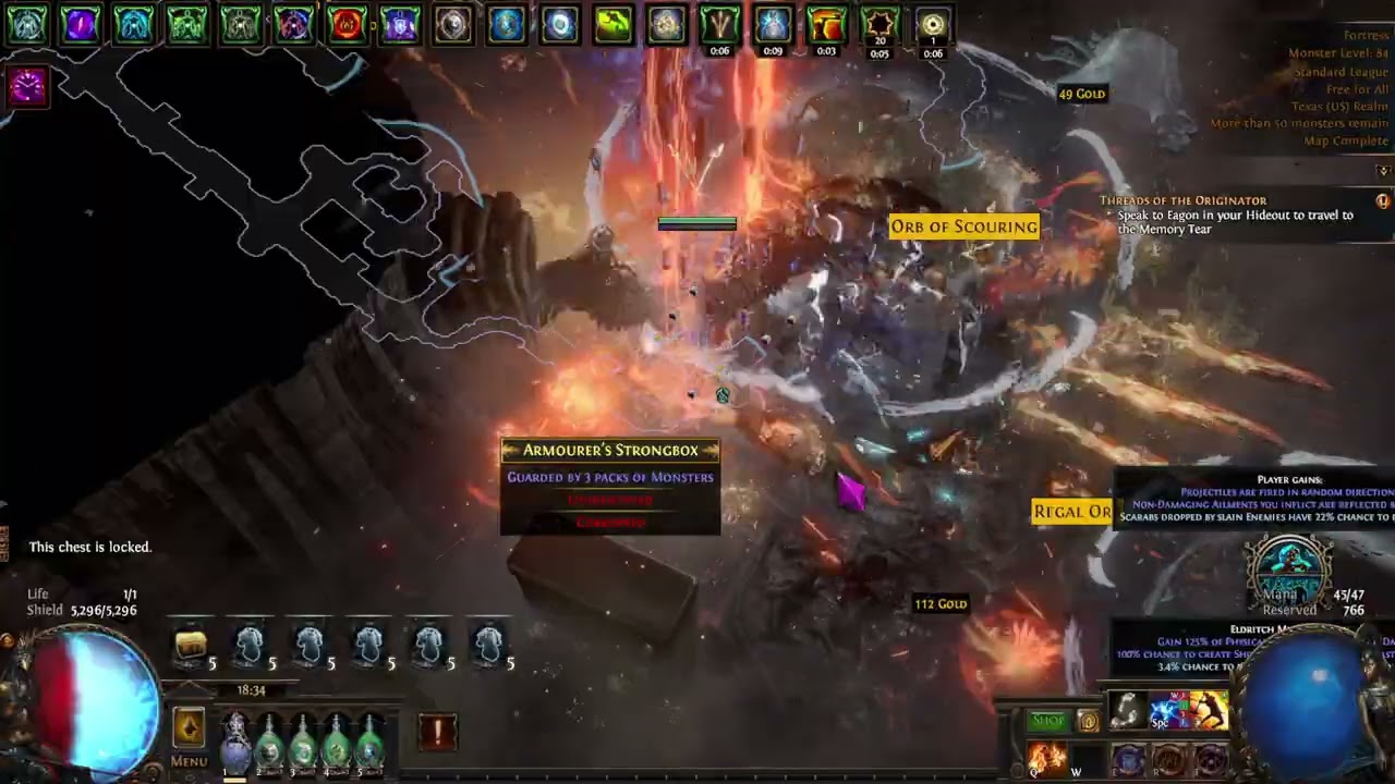 T17 Fortress + 100% Delirium With Armour Stacker POE 3.27 STD