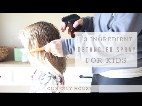 Homemade Detangler Spray for Kids with Essential Oils