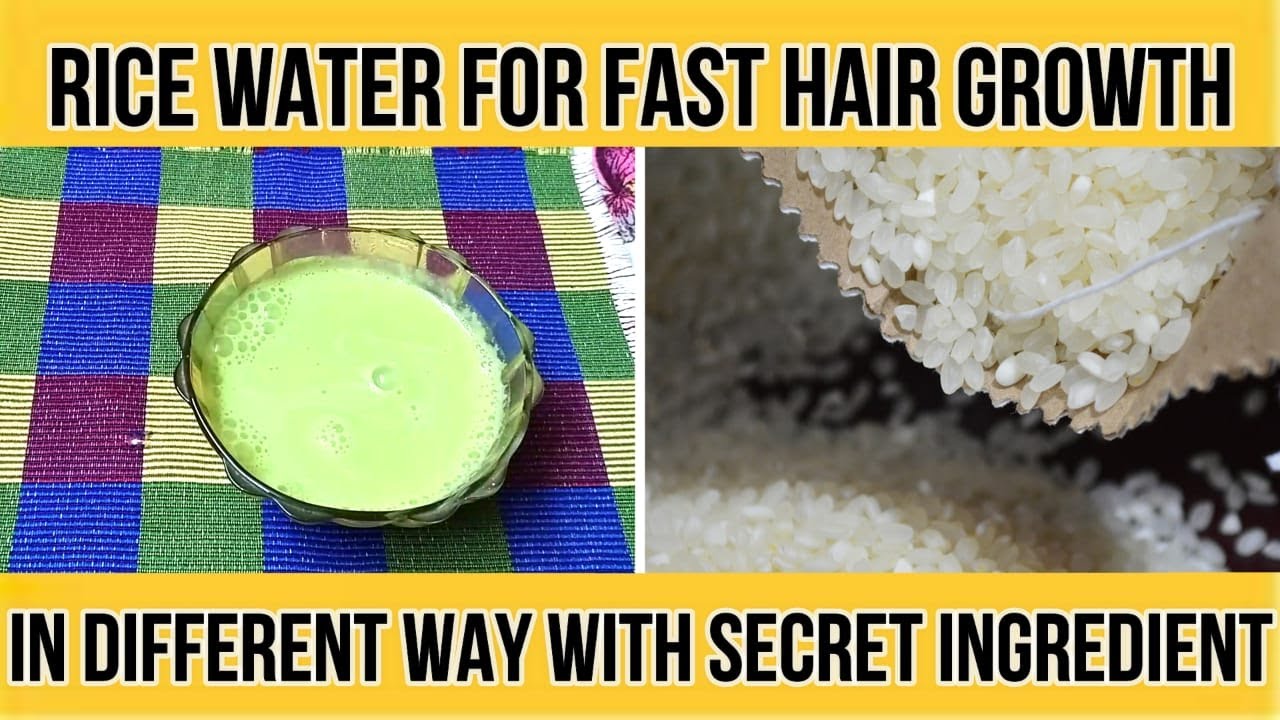 How to make Rice Water hair mask for fast hair growth fermented rice