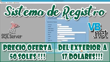 Sistema de Registro (Visual Studio .Net - SQL Server)