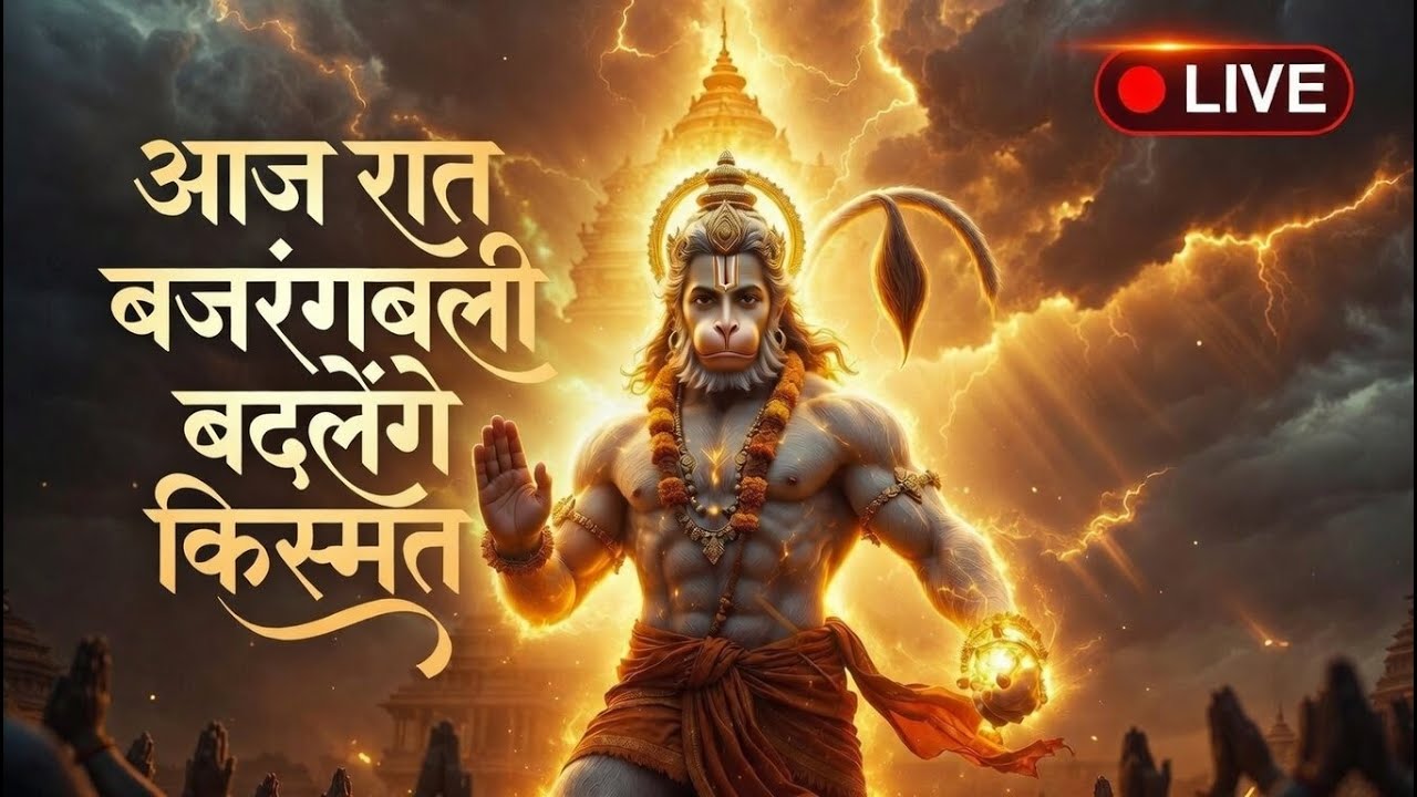 🔴 आज रात बजरंगबली बदलेंगे किस्मत | Jai Bajrang Bali Powerful Bhakti Song LIVE 🚩