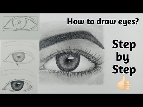 How to draw an eye | step by step tutorial for beginners - YouTube