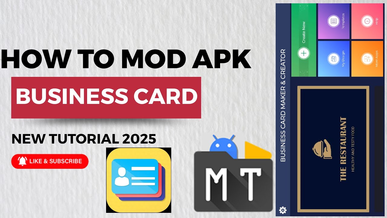 HOW TO MOD BUSINESS CARD MAKER USING MT MANAGER/ TUTORIAL 2025 - YouTube