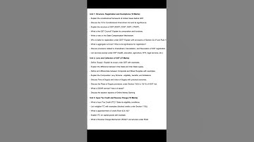 Important questions in gst for exam.#mostimportantquestions #shorts#exam#bcom#du#important#reels