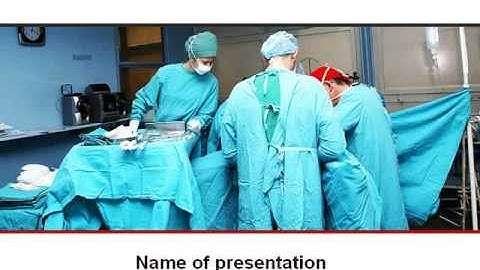 Procedure In Operating Room PowerPoint Template by PoweredTemplate.com