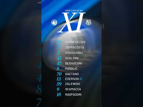 Atalanta-Sassuolo | Our Starting XI | 1ª Serie A Enilive 2026/27
