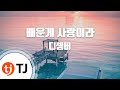 TJ노래방 배운게사랑이라 디셈버 TJ Karaoke