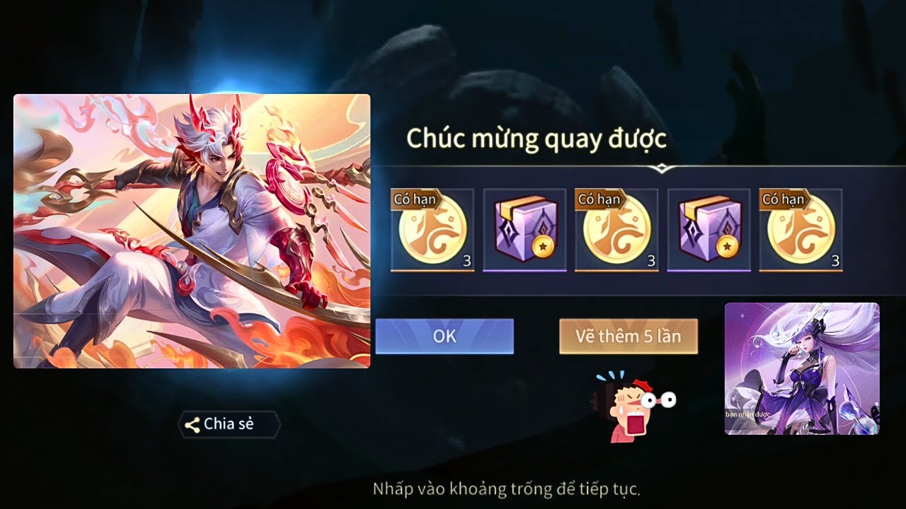 Liên Quân Vẽ Bùa Bijan Kình Thiên Long Kỵ trên 2 nick