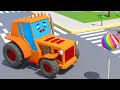 Трактор и Экскаватор нашли Большую Конфету - Городок Машинок - Мультфильмы для детей