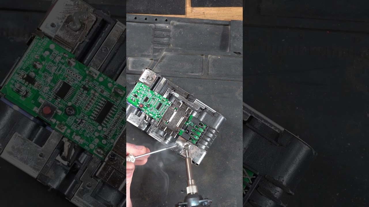 Milwaukee 12ah Battery Board Install  #milwaukee  #diy #repair  #howto  #tech