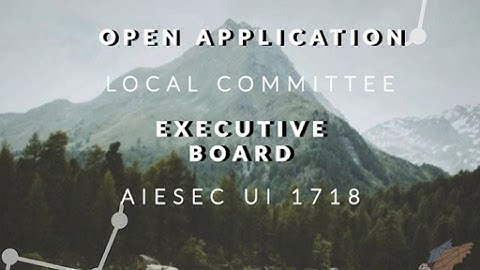 AIESEC in UI EB 17/18 Open Application
