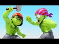 Zombie Army Ruined Nick vs Tani Race - NickHulk One Fight With The Zombie Army - Scray Teach 3D
