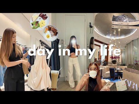 A Day in My Life | soft morning, brunch, shopping try-on & makati diamond