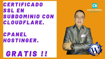 Certificado SSL en SUBDOMINIO Cloudflare GRATIS !! (2021)