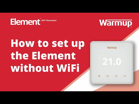 Термостат Warmup Element Wi-Fi білий, видео 1
