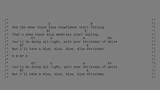 Elvis Presley - Merry Christmas - Blue Christmas (Lyrics & Chords)