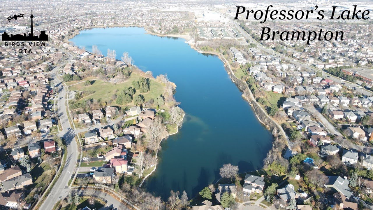 Birds View of Professor's Lake Brampton 4K YouTube