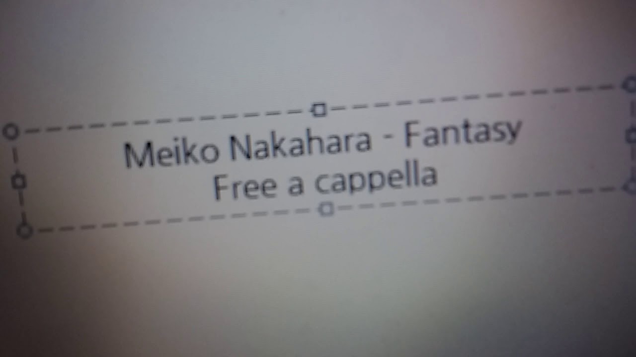 中原めいこ Fantasy Free A Cappella フリーアカペラ A Cappella Sunny Day Song Love Is Free