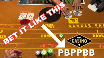 Trying a BACCARAT strategy! FULL SHOE!