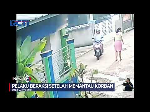 Aksi Pelaku Begal Payudara Terekam CCTV Didalam Gang, Depok