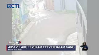 Aksi Pelaku Begal Payudara Terekam CCTV Didalam Gang, Depok