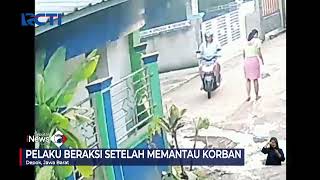 Aksi Pelaku Begal Payudara Terekam CCTV Didalam Gang, Depok