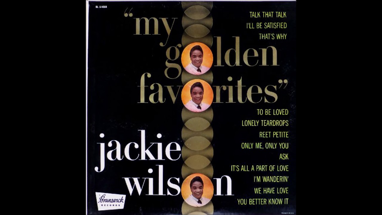 Jackie Wilson ‎– My Golden Favorites - Full Album