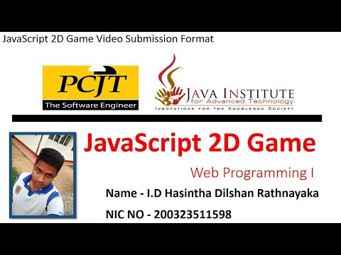 JavaScript 2D Game Video Submission